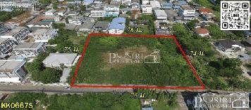 ที่ดินแปลงสวยลดราคาพิเศษ 3ไร่เศษ เหมาะทำสำนักงาน คอนโดเเละหอพัก ใกล้สิ่งอำนวยความสะดวกทุกอย่าง  ใกล้รถไฟฟ้าสถานีเพชรเกษม 48 หลัง ม.สยาม - KK0667S