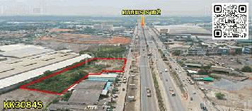 โชว์รูม โกดังพร้อมหน้าร้าน ต้องแปลงนี้ ที่ถมแล้ว 4ไร่ ติดพระราม2 โดดเด่น เข้าออกง่าย ราคาจับต้องได้ - KK3084 S