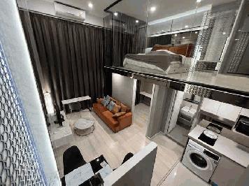 ขายคอนโด ไนท์บริดจ์ ไพรม์ สาทร ห้อง duplex ชั้น 27 ตกแต่งหรูแบบ Modern Luxury Style เขตสาทร กรุงเทพฯ 