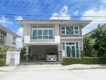 ขายบ้านเดี่ยว 2 ชั้น 4 ห้องนอน โครงการศุภาลัย วิลล์ บางนา-วงแหวน บ้านหลังใหญ่ด้านหน้าโครงการ เงียบสงบ ใกล้เมกะบางนา