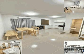 ใกล้ ฟิวเจอร์พาร์ครังสิต รถไฟฟ้าสีแดงรังสิต ( 2กม.) ให้เช่าทาวน์โฮม 2ชั้น คลองหนึ่ง22ตรว.3นอน 3น้ำ 2จอด 4แอร์