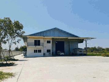 POR3307 ขาย โกดัง ออฟฟิศ เนื้อที่เกือบ 5 ไร่ เส้น 340 รถเทรลเลอร์ เข้า-ออกสะดวก ใกล้โรงงานไฮเนเก็น ไทรใหญ่ อำเภอไทรน้อย นนทบุรี