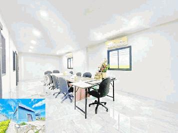 ให้เช่า 2 ชั้น โกดังและสำนักงานพร้อม วัดลาดหลุมแก้ว 3 กม. ใบขออนุญาติถูกต้อง 200ตรว. 410ตรม. 2ห้อง 8น้ำ 10จอดรถ 20แอร์