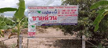 ที่ดิน 1 ไร่ หน้ากว้าง 37 เมตร ลึก 48 เมตร ถมแล้วล้อมรั้วลวดหนาม ด้านหน้าติดถนนคอนกรีต เหมาะสำหรับสร้างที่อยู่อาศัย ทำเลดีอยู่ในแหล่งชุมชน