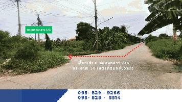 ขายที่ดิน แปลงสวย 109 ตรว. คลองหนึ่ง ซอยคลองหลวง 8/6 ใกล้ โรงงานกษาปณ์ รังสิตและ   ถนนพหลโยธิน รังสิต-นครนายก ดอนเมืองโทลล์เวย์  ต. คลองหนึ่ง อ.คลองหลวง ปทุมธานี