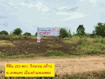 ขายที่ดินเปล่า 250 ตารางวา หน้ากว้าง 20 เมตร ลึก 52 เมตร ทำเลดี ใกล้ตัวเมือง