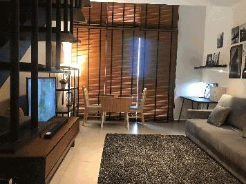  ให้เช่าคอนโด The Lofts Ekkamai (เดอะ ล็อฟท์ เอกมัย) ห้องดูเพล็กซ์ 1 ห้องนอน ขนาด 48 ตารางเมตร ชั้น 22 ห้องแต่งครบพร้อมเข้าอยู่