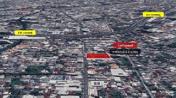 ขายที่ดินวุฒากาศ ติดBTSวุฒากาศ 360ม. -รูปที่ดินสี่เหลียมคางหมู สามารถทำคอนโดหรือตึกสูงได้ ผังเมืองใหม่ในอนาคตเปลี่ยนเป็นสีน้ำตาล