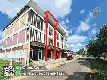 ขายอาคารพาณิชย์  ศักยภาพดีมาก เนื้อที่ 18.8  ตร.ว. ต.นอกเมือง อ.เมืองสุรินทร์ จ.สุรินทร์