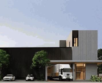 BST552 ให้เช่าโกดังพร้อมออฟฟิศ มีลิฟท์ ใกล้เลียบด่วน เอกมัย รามอินทรา ถนนศรีวรา ใน ทาวน์ อิน ทาวน์ 