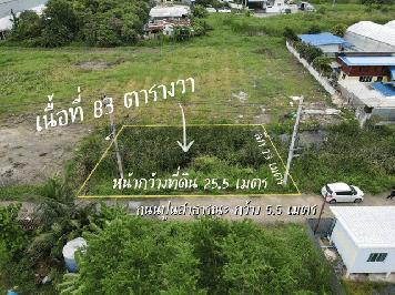 ขายที่ดิน พัฒนาการ96 เหมาะกับสร้างบ้าน โฮมออฟฟิศ 83 ตรว. เข้าออกได้หลายทาง อ่อนนุช66, อ่อนนุช70/1, พัฒนาการ96 ใกล้สวนหลวงร.9