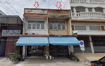 ตึกแถวสองชั้น 2 ห้องติดกัน ย่านตลาดท่าม่วง อำเภอท่าม่วง จังหวัดกาญจนบุรี