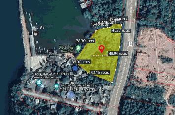 ที่ดินเปล่า หาดศาลเจ้า, จ.ตราด (4-2-2 ไร่) ที่ติดหาดสวยมาก มองเห็นวิวทะเลชัดเจน เเถมเดินทางไปเกาะกูดเเสนง่าย