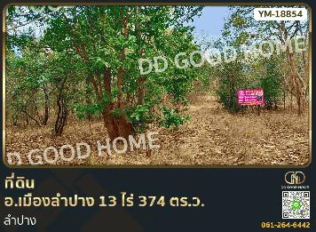 ที่ดิน อ.เมืองลำปาง 13 ไร่ 374 ตร.ว. ลำปาง