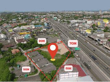 ขายที่ดินชลบุรี ถนน.บายพาส-ขาเข้าเมืองชลบุรี