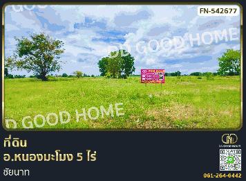 ที่ดิน อ.หนองมะโมง 5 ไร่ ชัยนาท