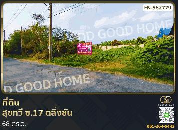 ที่ดิน สุขทวี ซ.17 ตลิ่งชัน 68 ตร.ว.