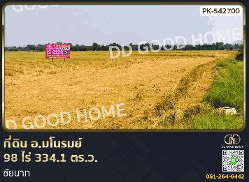 ที่ดิน อ.มโนรมย์ 98 ไร่ 334.1 ตร.ว. ชัยนาท