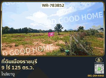 ที่ดินเมืองราชบุรี 9 ไร่ 125 ตร.ว. ใกล้เขางู