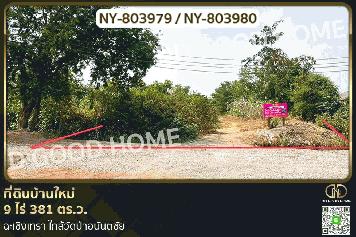 NY-803979 ที่ดินบ้านใหม่ 9 ไร่ 381 ตร.ว. ฉะเชิงเทรา ใกล้วัดป่าอนันตชัย