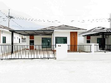 ขายบ้านเดี่ยวสวย มือ1 ชั้นเดียว 3 นอน 2 น้ำ โครงการ : ยู โฮม (U Home)  ทำเลทอง ใกล้อมตะ ชลบุรี 