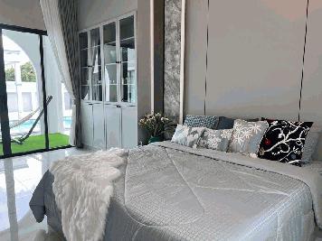 ขายบ้านหรูพร้อมอยู่ ใกล้ขอบอ่างมาบประชัน | พูลวิลล่าชั้นเดียว บิ้วอินครบทั้งหลัง บนทำเลศักยภาพ Map Prachan Reservoir