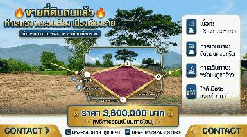 ที่ดินเปล่าถมแล้ว 1 ไร่ 1 งาน 33 ตร.ว. บ้านหนองด่าน-หัวฝาย ต.รอบเวียง อ.เมืองเชียงราย